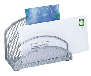 Wedo Office - Portacartas con 3 compartimentos, plateado