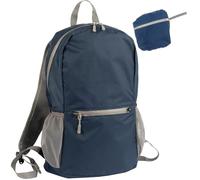 Wedo PACKTOGO Mochila plegable de nylon ligero e impermeable (12L), tirantes acolchados, cremalleras impermeables, enganche para trolley, portabotellas y bolsillo interior, azul