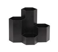 WEDO Portalápices hexagonal Butler Honeycomb compuesto por 4 carcajes de diferentes alturas, color negro
