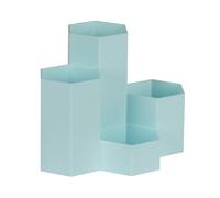 Wedo Portalápices hexagonal Butler Honeycomb, compuesto por 4 carcajes de diferentes alturas, color turquesa