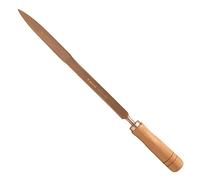 WEDO Rascador hueco triangular sin chispas con mango de madera, rascador de cuchara a prueba de explosiones, seguridad, cobre berilio, BAM/FM/DIN estándar, 20 x 300 mm