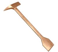WEDO Raspador de púas que no produce chispas, espátula de martillo de ladrillo, longitud de 450 mm, ancho de la hoja del raspador de 75 mm, punta de púa de roca, cobre berilio, no magnético,