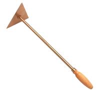 WEDO Raspador triangular sin chispas, hoja de espátula de 150 mm de ancho, 470 mm de largo, cobre berilio, no magnético, mango de madera, certificado BAM & FM