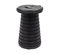 Wedo SITTOGO®NXT Taburete telescópico para Camping testado por TÜV y GS | Segunda generación Mejorada. Peso 1,27 kg. Capacidad de Carga 150 kg. Color: Negro