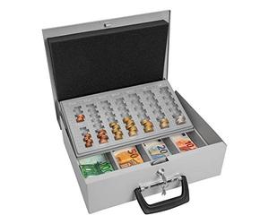 Wedo Universa 150100837 - Caja para dinero (355 x 275 x 100 mm), color gris