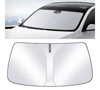 WEDSLK Parasol para Parabrisas de Coche para VW ID4 2021-2023, Parasol Paraguas Coche Delantero con Anti UV Rayos, Sombrilla Plegable,B/White