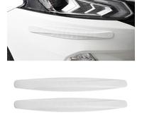 WEDSLK Protección para Parachoques de Coche para Dacia Duster 3, Delantero Borde Trasero Esquina Guardia Rayado Anti-colisión Tira,B/White