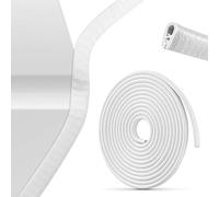 WEDSLK Protector de Borde de Puerta de Coche para Jaguar F-Pace E-Pace, Protección de Bordes en Forma de U, Perfil Protector de Borde de Goma,B/White