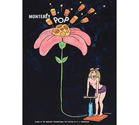 Wee Blue Coo Advert Festival Ungerer Monterey Pop Flower Cartoon Art Print Poster Wall Decor 12X16 Inch