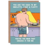 Wee Blue Coo Birthday Card Eggs to my Omelette Love Romance Joke Funny