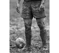 Wee Blue Coo Dt Ball Rugby Mud Bowl Art Print Poster Wall Decor 12X16 Inch
