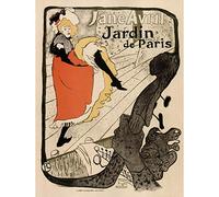Wee Blue Coo GARDENS PARIS JANE AVRIL TOULOUSE- LAUTREC FRANCE VINTAGE POSTER ART PRINT 12x16 inch 30x40cm 924PY