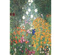 Wee Blue Coo Gustav Klimt Flower Garden 1907 Old Master Painting Art Print Poster Wall Decor 12X16 Inch