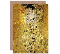 Wee Blue Coo Gustav Klimt Retrato de Adele Bloch Bauer - Tarjeta de felicitación sellada con sobre en el interior