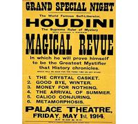 Wee Blue Coo Houdini The Magician Vintage Advertising Art Print Poster Wall Decor 12X16 Inch