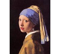 Wee Blue Coo Johannes Vermeer Girl With Pearl Earring Old Master Painting Art Print Poster Wall Decor 12X16 Inch