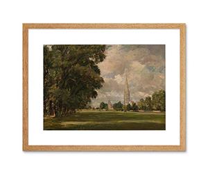 Wee Blue Coo John Constable British Salisbury Cathedral Lower Marsh Close Art Lámina Enmarcada 12 x 16 Pulgadas