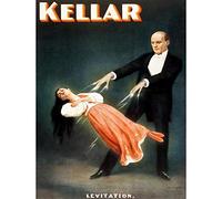Wee Blue Coo Kellar The Magician Levitation Vintage Advertising Art Print Poster Wall Decor 12X16 Inch