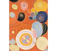 Wee Blue Coo Modern Hilma Af Klint Abstract Painting Art Print Poster Wall Decor 12X16 Inch