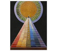 Wee Blue Coo Painting Hilma Af Klint 1907 Altarpiece No 1 Group Art Print Poster Wall Decor 12X16 Inch