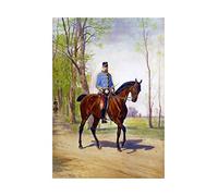 Wee Blue Coo Painting Portrait Horse Von Blaas Kaiser Franz Joseph Impresión del Arte 12 x 16 Pulgadas