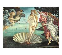 Wee Blue Coo Painting Sea Shell Goddess Birth Venus Botticelli Art Print Poster Wall Decor 12X16 Inch
