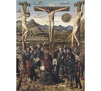 Wee Blue Coo Pintura Religiosa Jesús Crucifixion Anónimo Valenciano Arte Clásico Cristiano Póster Decoración 30,5 x 40,6 cm