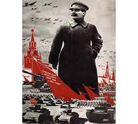 Wee Blue Coo Political Army Stalin Kremlin Soviet Union Vintage Art Print Poster Wall Decor 12X16 Inch