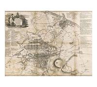 Wee Blue Coo Strangers Guide Old Map Edinburgh Leith Art Print Poster Wall Decor 12X16 Inch