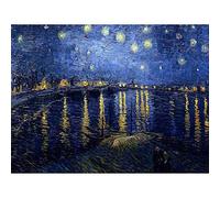 Wee Blue Coo VINCENT VAN GOGH STARRY NIGHT 1888 OLD MASTER ART PAINTING PRINT 12x16 inch 30x40cm POSTER Estrella Noche Viejo maestro Pintar Póster