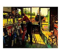 Wee Blue Coo Vintage Advert Transport On Early Shift British Railway Art Print Poster Wall Decor 12X16 Inch