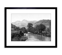 Wee Blue Coo VINTAGE PHOTO WINDERMERE LANGDALE PIKES LAKE DISTRICT FRAMED PRINT F97X7990 Decoración de la pared del cartel enmarcado impresión 9x7 pulgadas