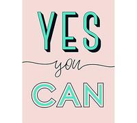 Wee Blue Coo Yes You Can Modern Motivational Art Print Canvas Premium Wall Decor Poster Mural Motivacional pared Póster