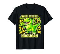 Wee Little Hooligan Irish Dino Shamrock St Patricks Day Camiseta