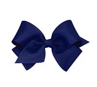 Wee Ones - Lazo para el pelo de grogrén pequeño para niña con clip antideslizante, color azul marino claro