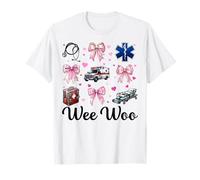 Wee Woo Ambulancia Conductor Paramédico EMT Emergencia Chica Mamá Camiseta