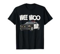 Wee Woo Cop Police Funny Police Officer Patrol Car Gifts Camiseta