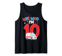 Wee Woo I Am 10 Años Edad 10 Niños Cumpleaños Camiseta sin Mangas