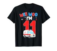 Wee Woo I Am 11 Años Edad 11 Niños Cumpleaños Camiseta