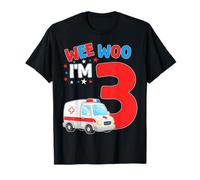 Wee Woo I Am 3 Años Edad 3 Niños Cumpleaños Camiseta