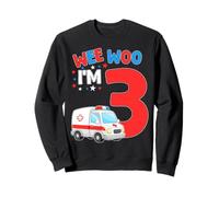 Wee Woo I Am 3 Años Edad 3 Niños Cumpleaños Sudadera