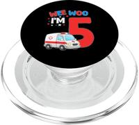 Wee Woo I Am 5 Años Edad 5 Niños Cumpleaños PopSockets PopGrip para MagSafe