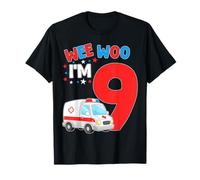 Wee Woo I Am 9 Años Edad 9 Niños Cumpleaños Camiseta