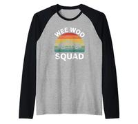 Wee Woo Squad - Vehículo de Emergencia para Coche de policía Retro Camiseta Manga Raglan
