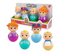 WEEBLES, 4 Personajes COCOMELON, Culbuto, Juguete de Despertar, Juguete para Niños Desde 1 Año, GIOCH I PREZIOSI, WEC01