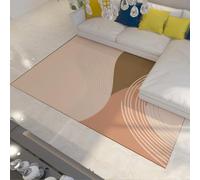 WEECHAINGE 200x300cm Alfombra Lavable Resistente a Las Manchas Lavable a máquina Alfombras de líneas abstractas Alfombras Suaves y Delgadas Que no se desprenden para la Sala de Estar del Dormitorio