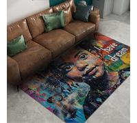 WEECHAINGE Alfombra 160x200cm Lavables Salón Graffiti Girls Street Art Área de diseño Tapetas para Dormitorio Decoración del hogar Antideslizantes Pelo Corto Alfombrilla Finas guardarropas Oficina
