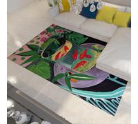 WEECHAINGE Landscape at Collioure de Henri Matisse Lavable a máquina Alfombra 120x150cm Respaldo Antideslizante Pelo Corto Alfombras área Coloridas estética sin Dormitorio Cocina Pasillo Oficina