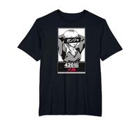 Weed Anime 420 247 365 Stoner Girl Fumando Japonés Ganja Camiseta, Hombre Tallas Grandes, Negro, 4X Alto