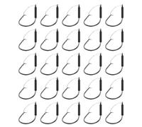 Weedless Hooks | Strong Bass Fishing Hooks | 25 Pieces Convenient Professional Jig Carbon Steel Fish Equipment For Fishermen River Stream Freshwater Pond Anglers Sea Reservoir Lake Saltwater